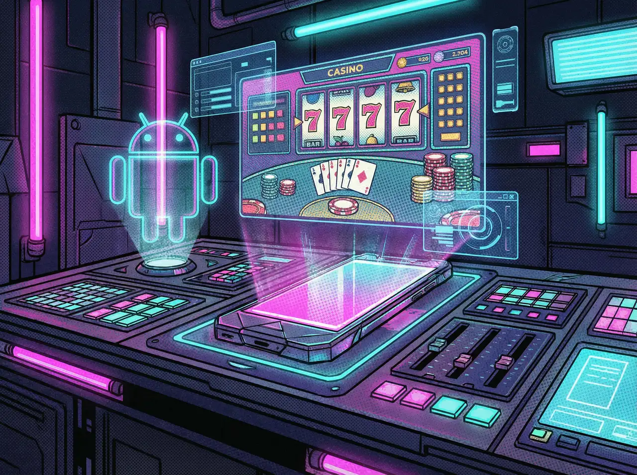 免费彩金 Android便携终端界面