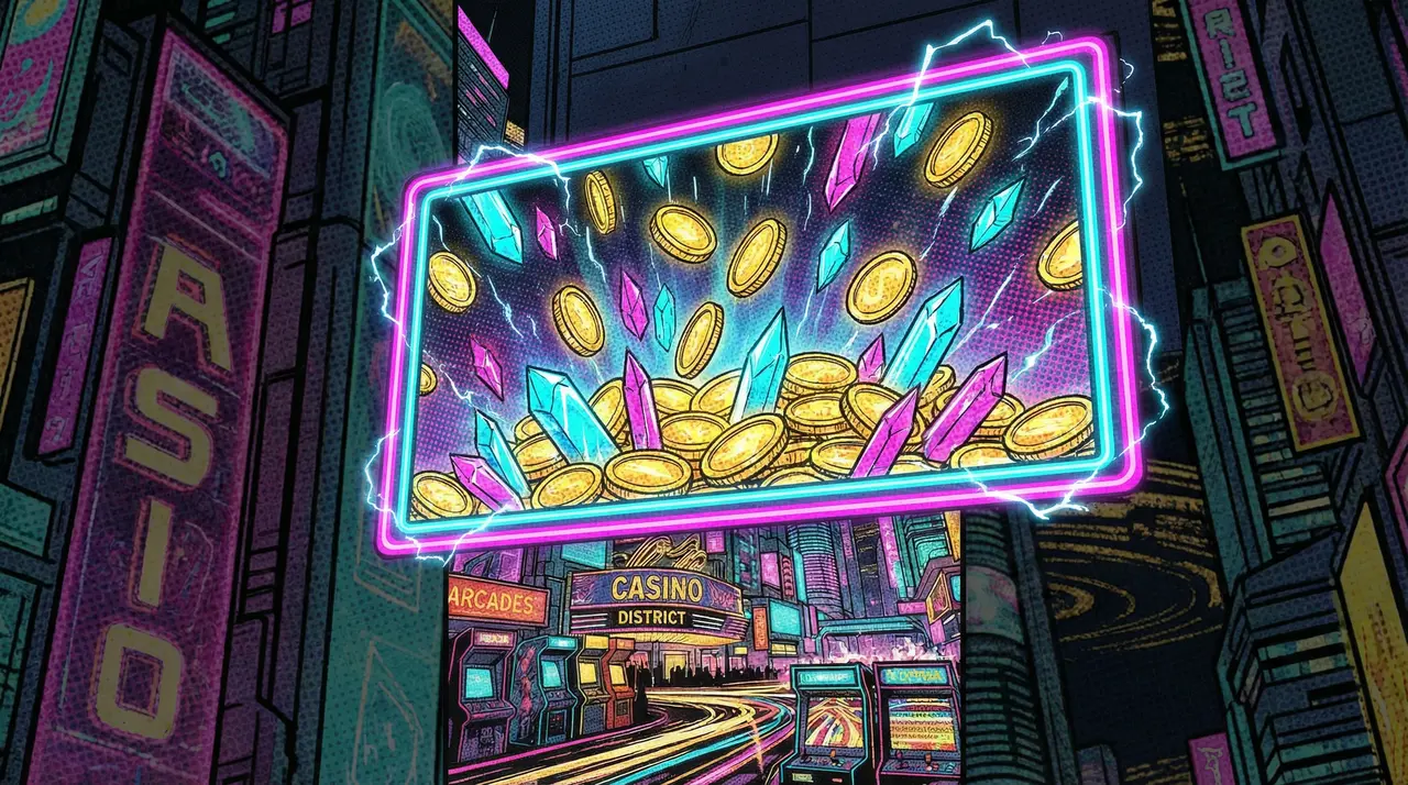 免费彩金 - 首充狂欢夜波普广告牌